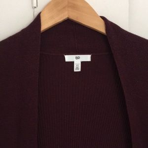 BP long wine cardigan.